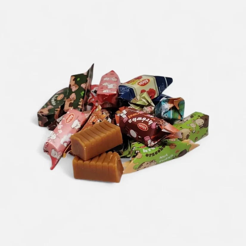Krowkaland krovka ochutnávkový mix – detail rôznych príchutí