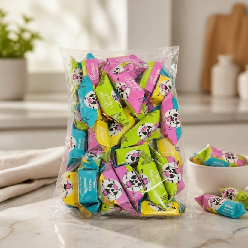 Krówka Łowicka farebná edícia 500 g – produktové balenie
