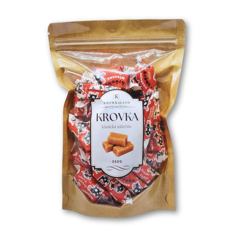 Krowkaland klasická mliečna krovka 350 g – produktové balenie